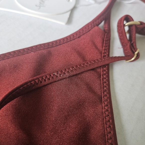 Kulani Kinis Twin Strap Bikini Top In Sweet Cinnamon NWT - Picture 9 of 11